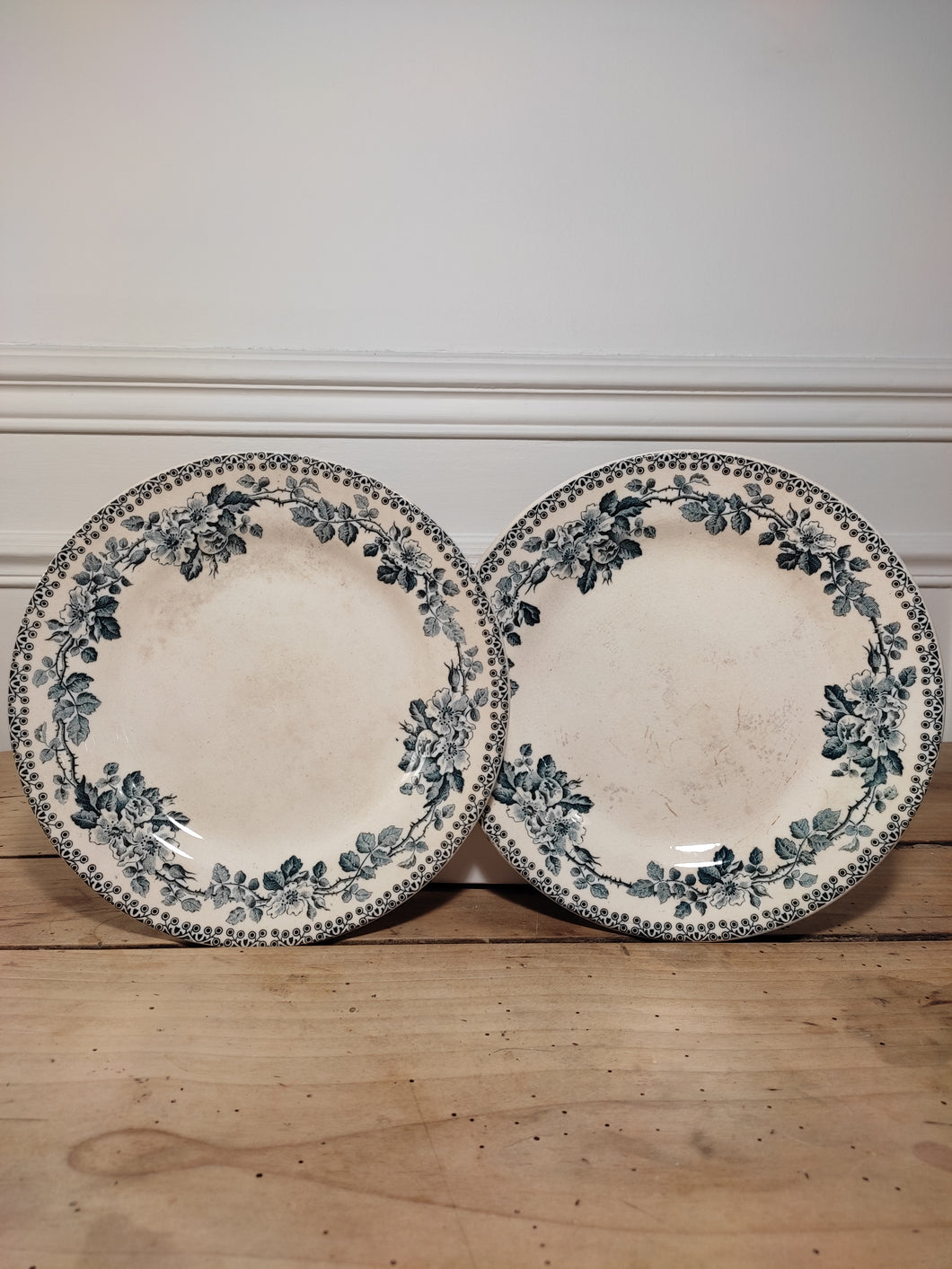 Assiettes Terre de Fer plates - modèle Guadeloupe Ø 20 cm